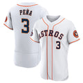 Houston Astros #3 Jeremy Pena 2022 World Series White Flex Base Stitched Baseball Jersey