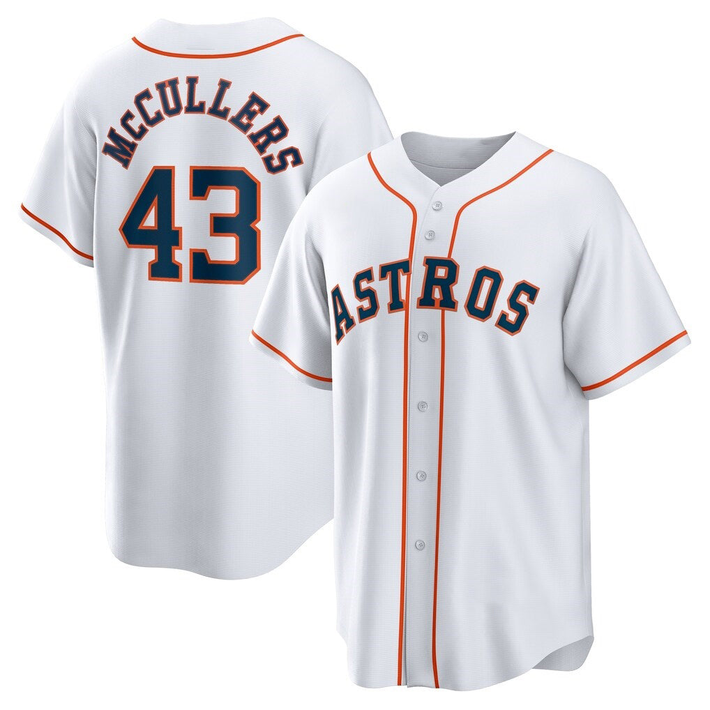 Houston Astros #43 Lance McCullers Jr. White Home Replica Baseball Jersey