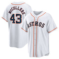 Houston Astros #43 Lance McCullers Jr. White Home Replica Baseball Jersey