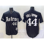 Houston Astros #44 Still Tippin Black Gothic 'Houston Born Barrio Raised' Limited Stitched Baseball Jersey