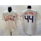 Houston Astros #44 Still Tippin Cream Throwback Cooperstown Collection Limited Stitched Baseball Jersey