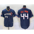 Houston Astros #44 Still Tippin Navy 2025 City Connect With Texas Patch Limited Stitched Baseball Jersey