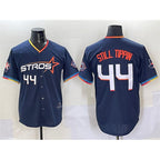 Houston Astros #44 Still Tippin Navy 2025 City Connect With Texas Patch Limited Stitched Baseball Jersey