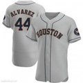 Houston Astros #44 Yordan Alvarez Authentic Gray Road Baseball Jersey