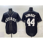 Houston Astros #44 Yordan Alvarez Black Lights Out Limited Stitched Baseball Jersey