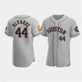 Houston Astros #44 Yordan Alvarez Gray 60th Anniversary Flex Base Stitched Baseball Jersey