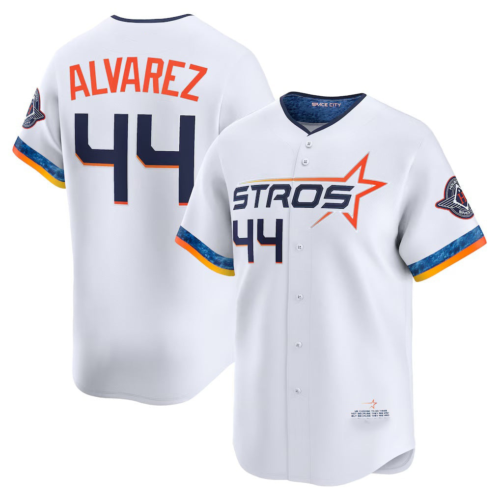 Houston Astros #44 Yordan Alvarez White 2025 City Connect Limited Player Baseball Jersey