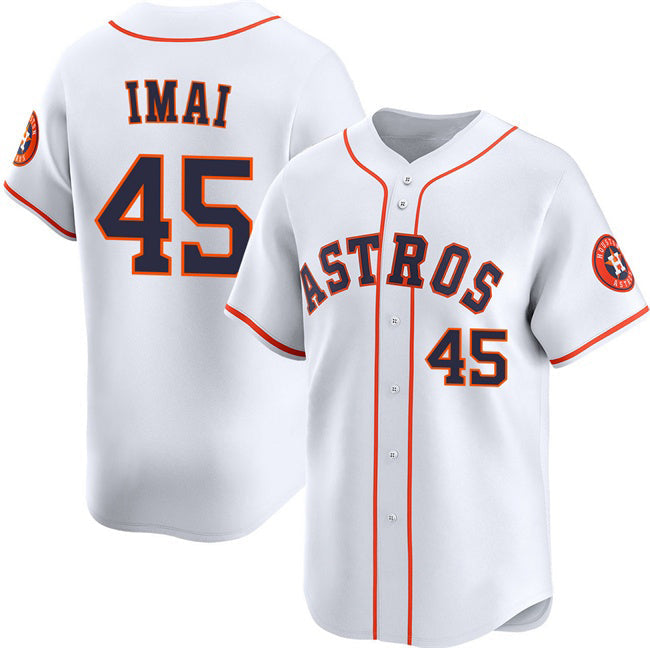 Houston Astros #45 Tatsuya Imai White 2026 Home Limited Stitched Baseball Jersey
