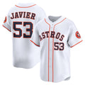 Houston Astros #53 Cristian Javier White Home Limited Player Baseball Jersey