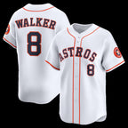 Houston Astros #8 Christian Walker White Home Limited Player Baseball Jersey