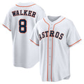 Houston Astros #8 Christian Walker White Home Replica Baseball Jersey