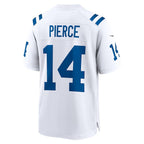 IN.Colts #14 Alec Pierce White Away Game Player Football Stitched Jersey