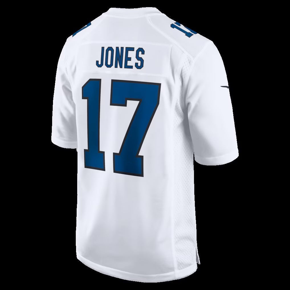 IN.Colts #17 Daniel Jones Tundra White Fashion Game Football Stitched Jersey