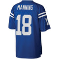 IN.Colts #18 Peyton Manning Mitchell & Ness Royal Big & Tall Retired Player Replica Football Stitched Jersey