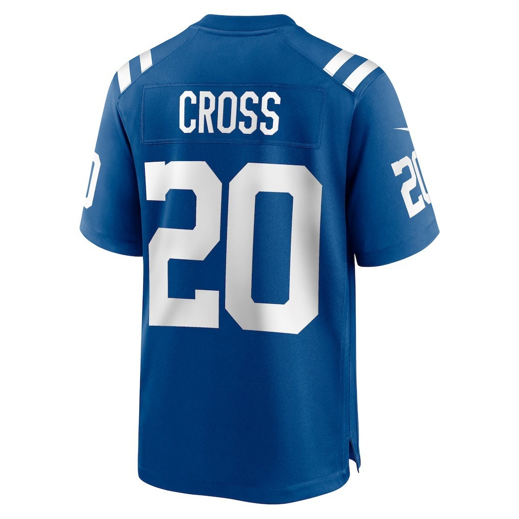 IN.Colts #20 Nick Cross Royal Player Game Football Stitched Jersey