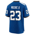 IN.Colts #23 Kenny Moore II Royal Indiana Nights Alternate Game Football Stitched Jersey