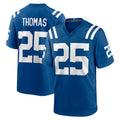 IN.Colts #25 Rodney Thomas Royal Player Game Football Stitched Jersey