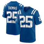 IN.Colts #25 Rodney Thomas Royal Player Game Football Stitched Jersey