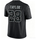 IN.Colts #28 Jonathan Taylor  Black Reflective Limited Stitched American Football Jerseys