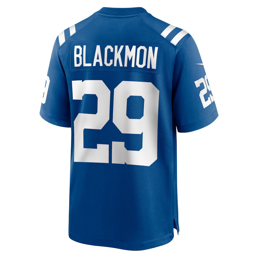 IN.Colts #29 Mekhi Blackmon Royal Team Game Football Stitched Jersey