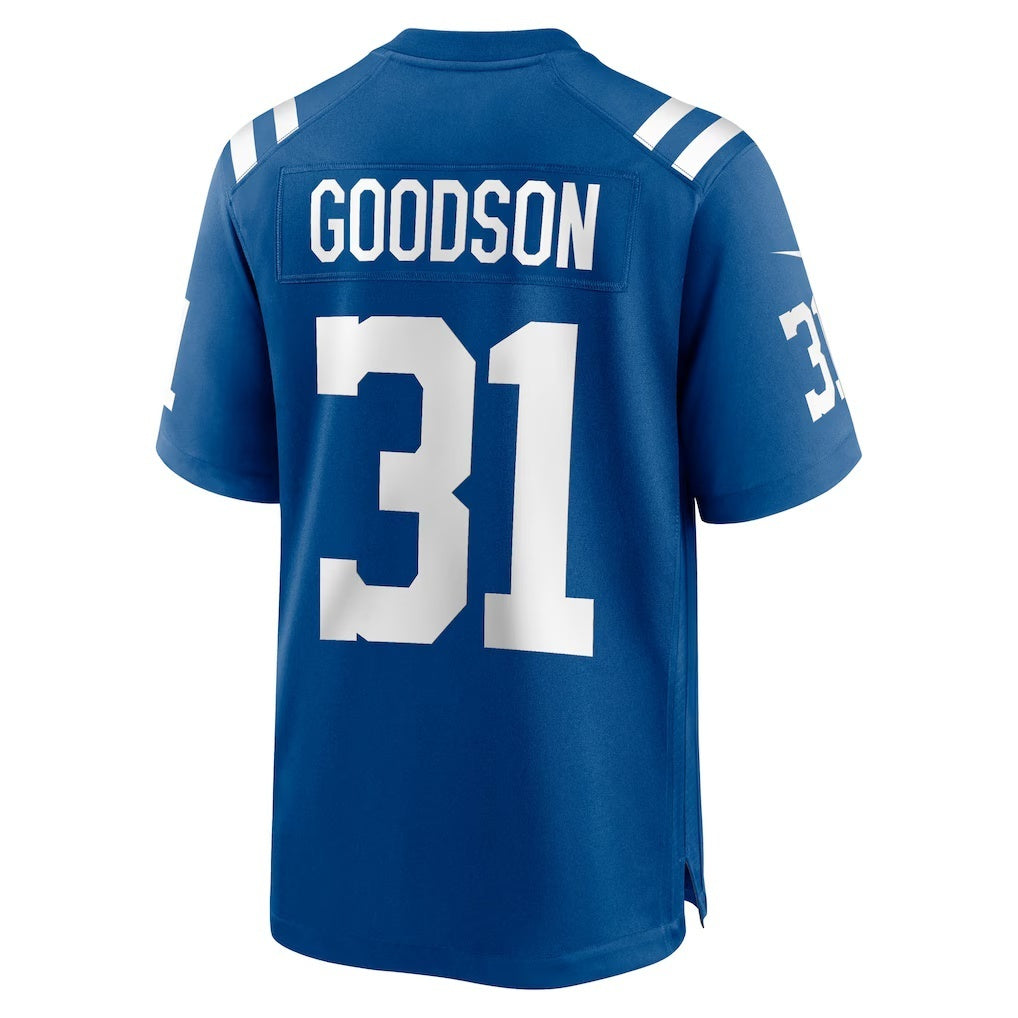 IN.Colts #31 Tyler Goodson Royal Game Football Stitched Jersey