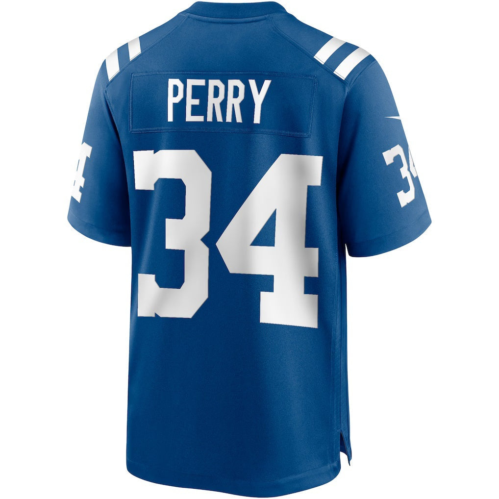 IN.Colts #34 Joe Perry Royal Game Retired Player Football Stitched Jersey
