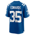 IN.Colts #35 Johnathan Edwards Royal Team Game Football Stitched Jersey