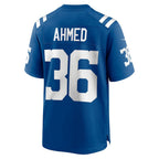 IN.Colts #36 Salvon Ahmed Royal Team Game Football Stitched Jersey