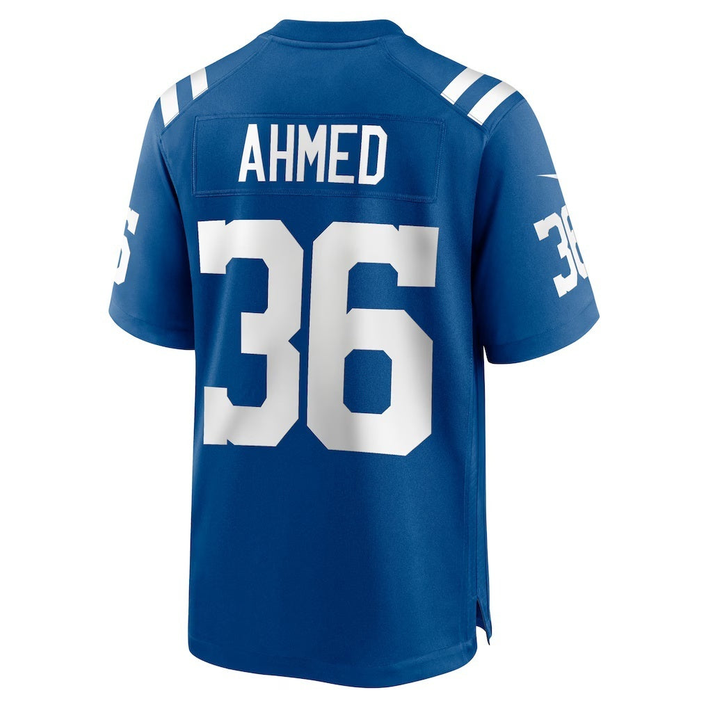 IN.Colts #36 Salvon Ahmed Royal Team Game Football Stitched Jersey
