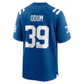 IN.Colts #39 George Odum Royal Team Game Football Stitched Jersey