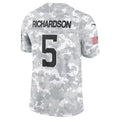IN.Colts #5 Anthony Richardson Arctic Camo 2024 Salute to Service Limited Football Stitched Jersey