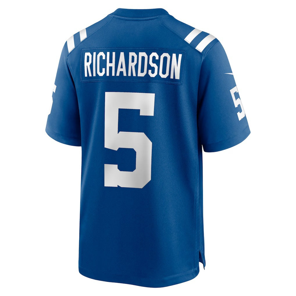 IN.Colts #5 Anthony Richardson Royal Game Football Stitched Jersey