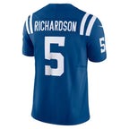 IN.Colts #5 Anthony Richardson Royal Vapor F.U.S.E. Limited Football Stitched Jersey