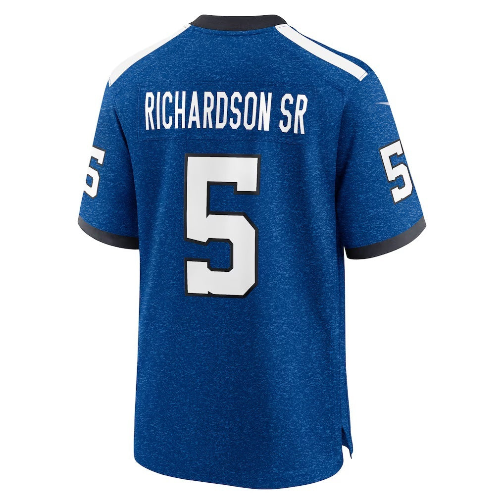 IN.Colts #5 Anthony Richardson Sr. Royal Alternate Indiana Nights Game Football Jersey Marou