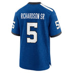 IN.Colts #5 Anthony Richardson Sr. Royal Alternate Indiana Nights Game Football Jersey Marou