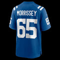 IN.Colts #65 Jimmy Morrissey Royal Team Game Football Stitched Jersey