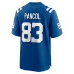 IN.Colts #83 Eli Pancol Royal Team Game Football Stitched Jersey