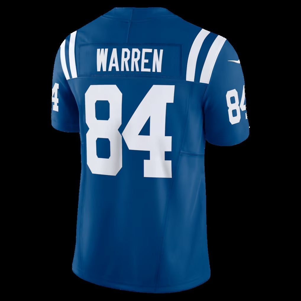 IN.Colts #84 Tyler Warren Royal Team Vapor F.U.S.E. Limited Football Stitched Jersey