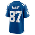 IN.Colts #87 Reggie Wayne Royal Retired Player Game Football Stitched Jersey