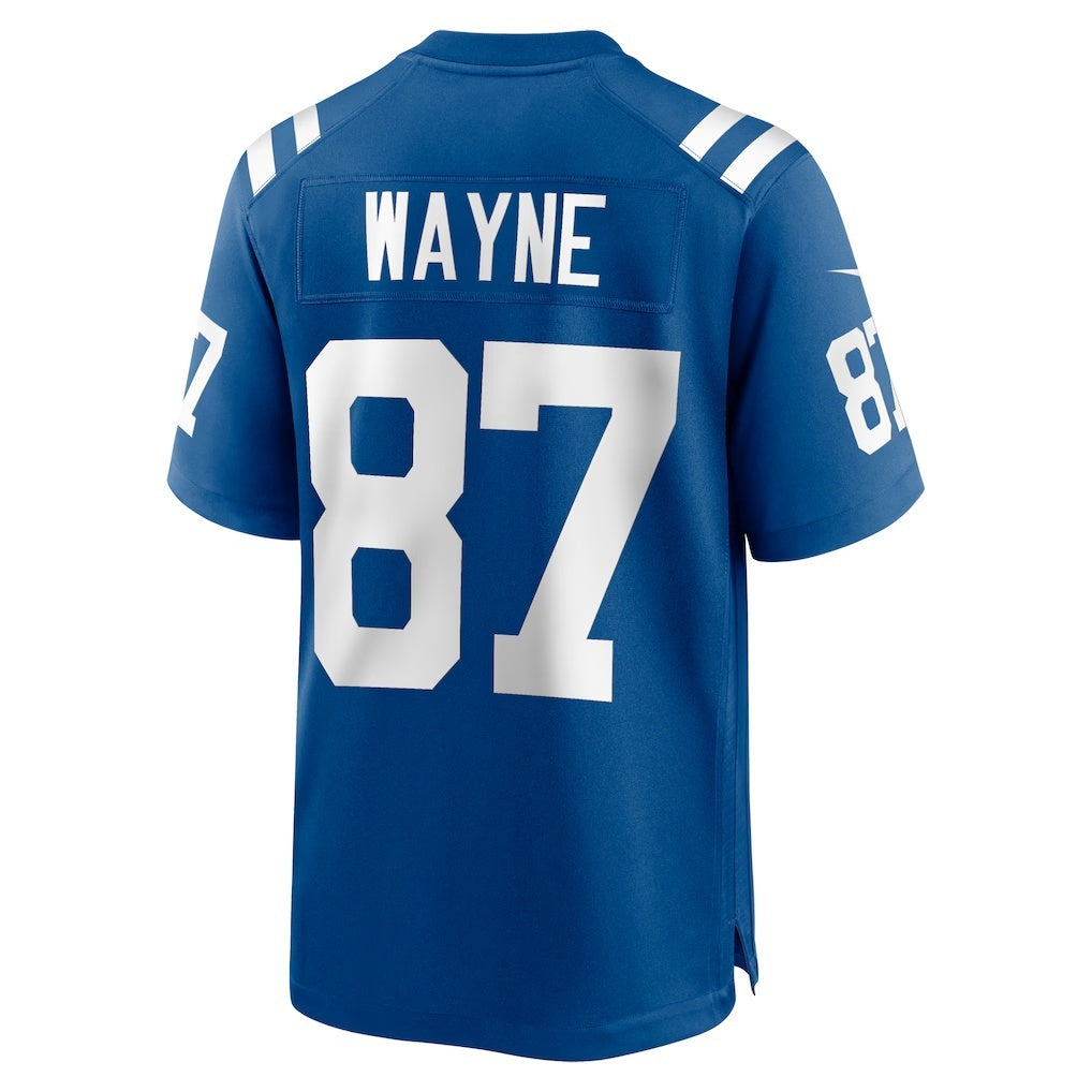 IN.Colts #87 Reggie Wayne Royal Retired Player Game Football Stitched Jersey