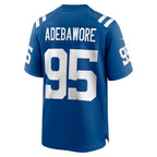 IN.Colts #95 Adetomiwa Adebawore Royal Team Game Football Stitched Jersey