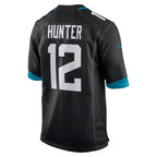 J.Jaguars #12 Travis Hunter Black 2025 Draft First Round Pick Alternate Game Player Jersey