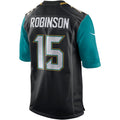 J.Jaguars #15 Allen Robinson Black Game Jersey