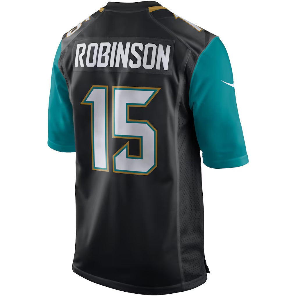 J.Jaguars #15 Allen Robinson Black Game Jersey