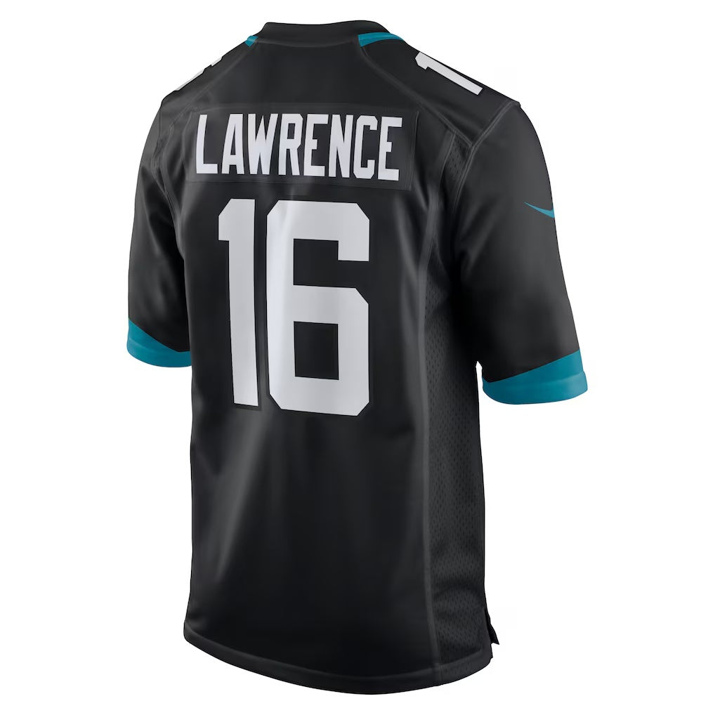 J.Jaguars #16 Trevor Lawrence Black Alternate Game Jersey