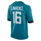 J.Jaguars #16 Trevor Lawrence Teal Game Jersey