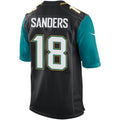 J.Jaguars #18 Ace Sanders Black Game Jersey