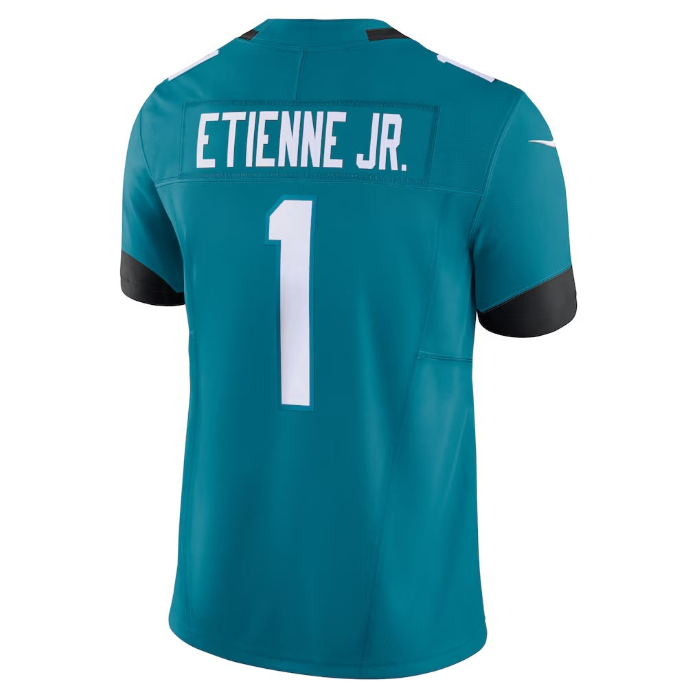 J.Jaguars #1 Travis Etienne Teal Vapor F.U.S.E. Limited Jersey