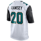 J.Jaguars #20 Jalen Ramsey White Game Jersey