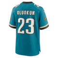 J.Jaguars #23 Foye Oluokun Teal Prowler Throwback Player Game Football Jersey Marou